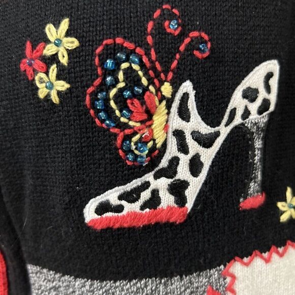 Alfred Dunner Vtg Sweater Zip Cardigan - Picture 5 of 11